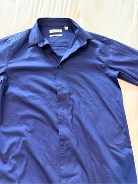 Calvin Klein Men's Cobalt Blue Dress Shirt